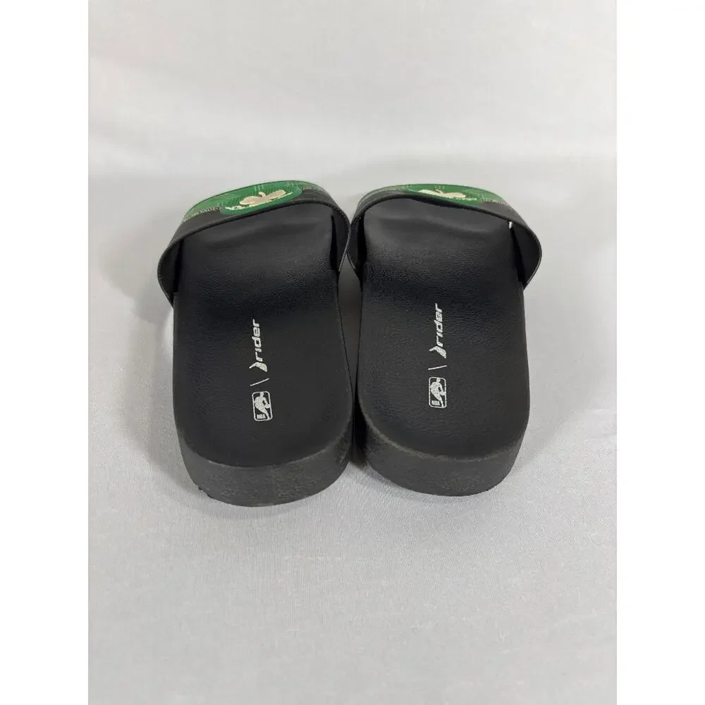 Rider x NBA Boston Celtics Slide Sandals Black Green Men's 9